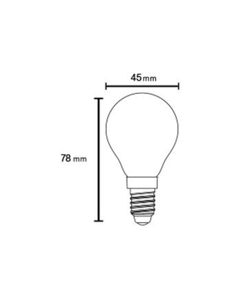 BOMBILLA LED * E14 OPAL ESFERICA – 6.5W - 3000K - 790Lm - 360º